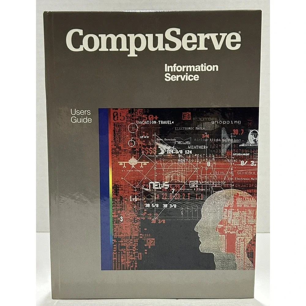 CompuServe Information Service User's Guide Hard Cover 1985 Vintage RARE